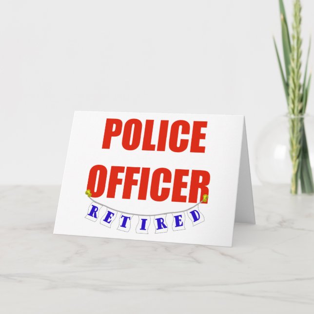 TARJETA OFICIAL DE POLICÍA RETIRADO (Anverso)