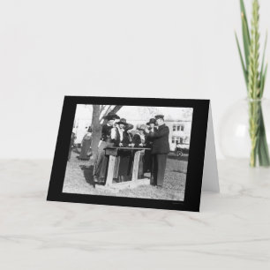 Tarjeta Oficiales de policía de las mujeres y armas 1914