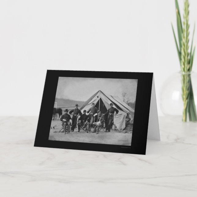 Tarjeta Oficiales en Gettysburg 1863 (Anverso)