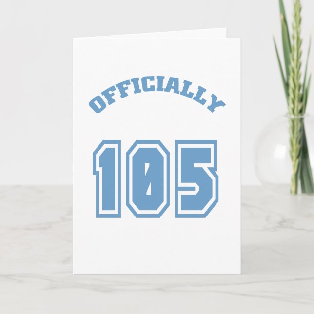 Tarjeta Oficialmente 105 (Anverso)