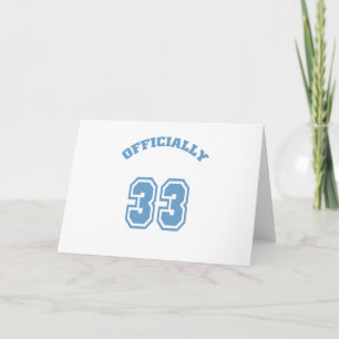 Tarjeta Oficialmente 33