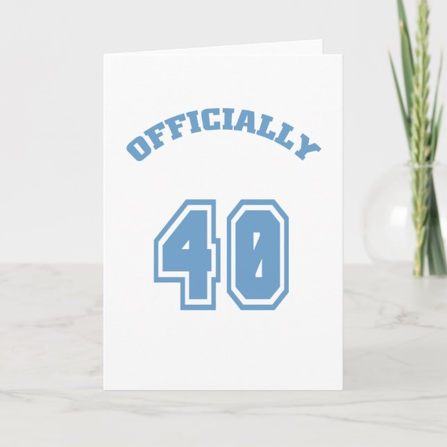 Tarjeta Oficialmente 40 (Anverso)
