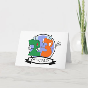 Tarjeta Oficialmente bandera de 23 cumpleaños