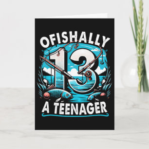 Tarjeta Oficialmente Un Adolescente Cumpleaños 13 Cumpleañ