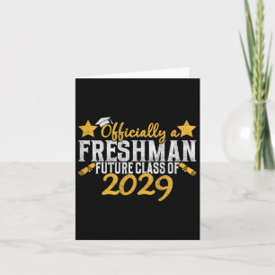 Tarjeta Oficialmente Un Cl Freshman De 2029 Primer Día Del