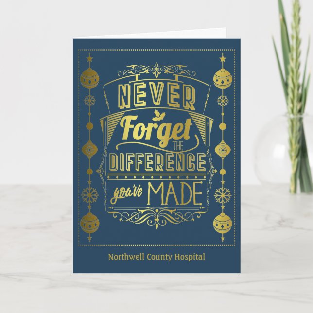 Tarjeta Oficina de navidades voluntarios de vacaciones (Anverso)