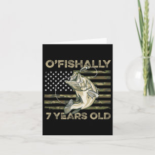 Tarjeta Ofishally, camiseta de 7 años, 7 cumpleaños