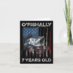 Tarjeta Ofishally, camiseta de 7 años, nos pesca el séptim