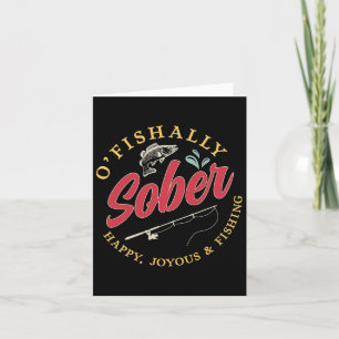 Tarjeta O'fishally Officialmente Sober Feliz Joyous Y Fish