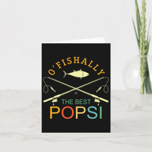 Tarjeta Ofishalmente, el mejor abuelo Popsi de la pesca de