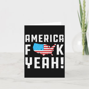 Tarjeta Ofjuly America Yeah Funny Gift
