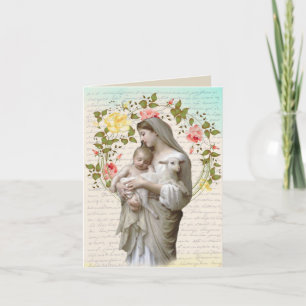 Tarjeta Ofrenda de Cruz de la Misa de Sufragio Católica Tr