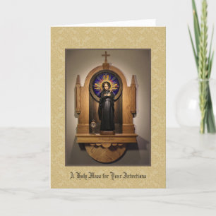 Tarjeta Ofrenda de la Santa Misa St. Gemma Galgani
