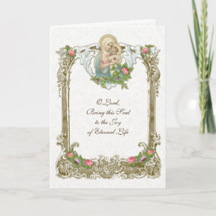 Tarjeta Ofrenda Tradicional de Misa Católica de Simpatía J