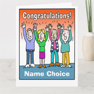 Tarjeta Ofrezca felicitaciones y Personalice con Nombre