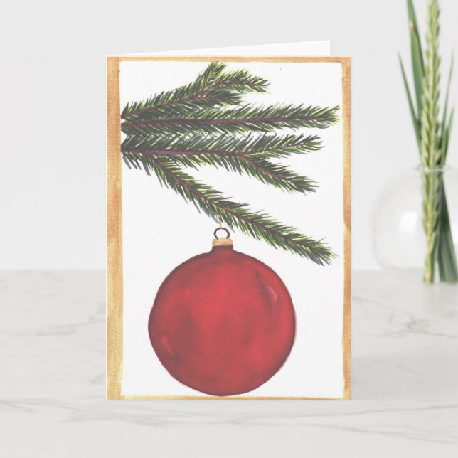 Tarjeta Oh árbol de Navidad (Anverso)