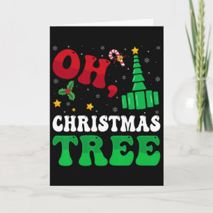 Tarjeta Oh árbol de Navidad Luces de Navidad Rt Terapeuta