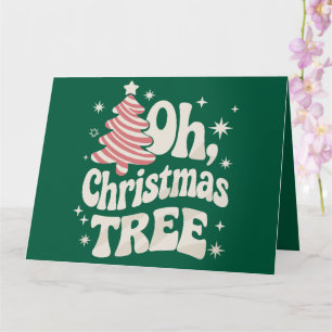 Tarjeta Oh árbol de Navidad Luz Feliz Navidad Navidad