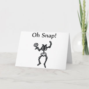 Tarjeta ¡Oh broche! (Esqueleto)