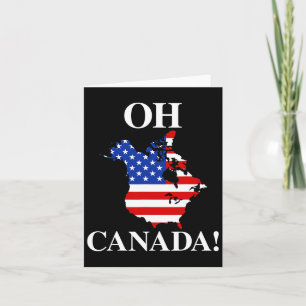 Tarjeta Oh Canadá Política Canadá Estados Unidos Bandera G