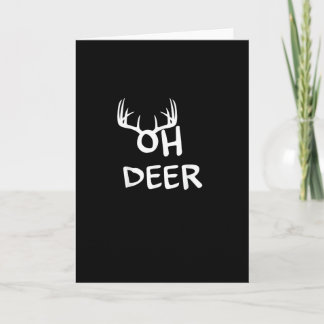 Tarjeta Oh Cazador de Ciervos Diseño Rústico al Aire Libre