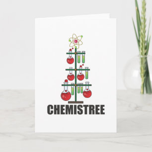 Tarjeta Oh Chemistree Navidad Química profesor de ciencias