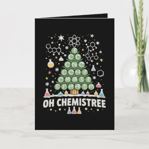 Tarjeta Oh Chemistree Tabla Periódica Química Navidad