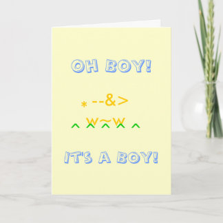 Tarjeta ¡Oh, chico! It's a Boy!