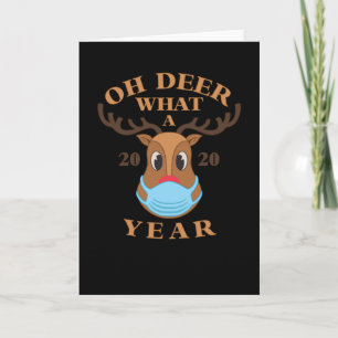 Tarjeta Oh Ciervo Qué Año