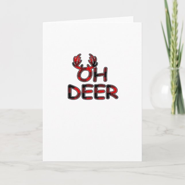 Tarjeta Oh Deer Clean Layout (Anverso)