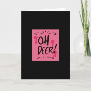 Tarjeta Oh Deer Estética Mínima