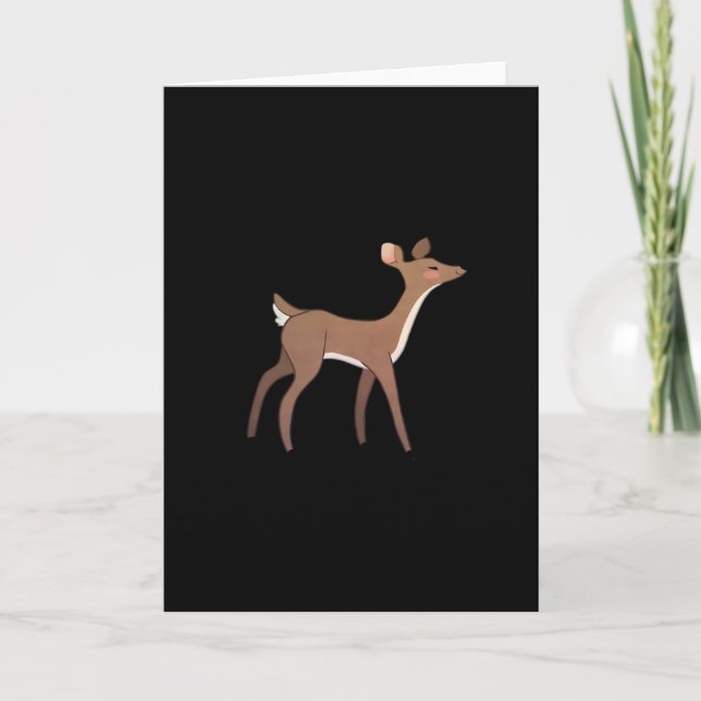 Tarjeta Oh Deer Me Whimsical Creative Design (Anverso)
