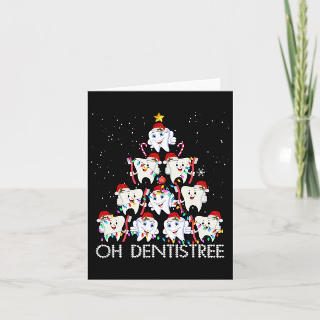 Tarjeta Oh Dentistree Diversión Navidades de Navidad Denti (Anverso)