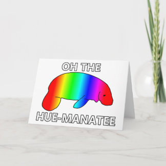 Tarjeta Oh, el HUE-MANATEE