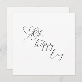Tarjeta Oh Happy Day Heart Embellished Greeting Card