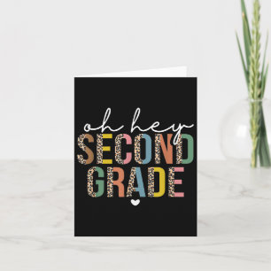 Tarjeta Oh Hey 2do Grado Ck Al Leopardo Escolar Para T