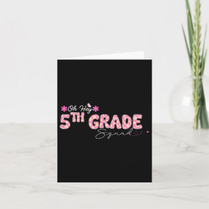 Tarjeta Oh Hey 5º Grado De Vuelta Al Diseño Escolar Para E