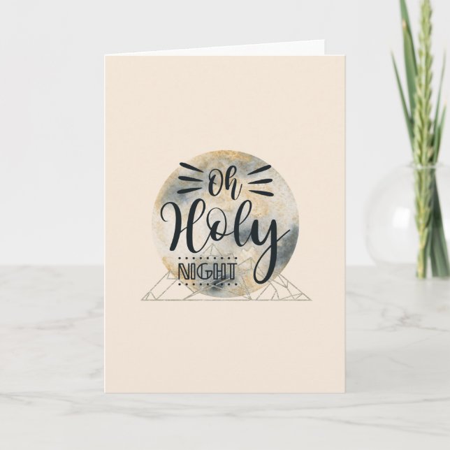 Tarjeta Oh Holy Night Blank Navidades Card (Anverso)