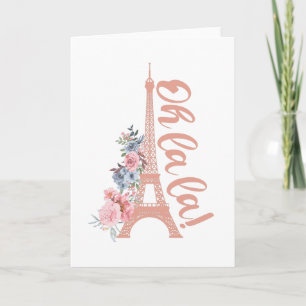 Tarjeta Oh La La - Torre Eiffel París Francia