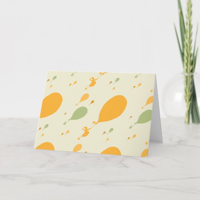 Tarjeta ¡Oh, los lugares a los que vas! Patrón de esquema  (Anverso)