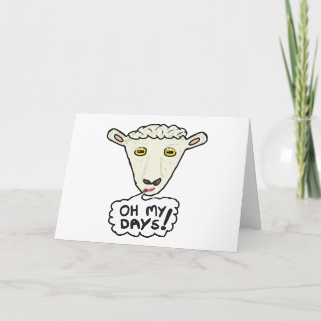 Tarjeta Oh, mis días (Anverso)