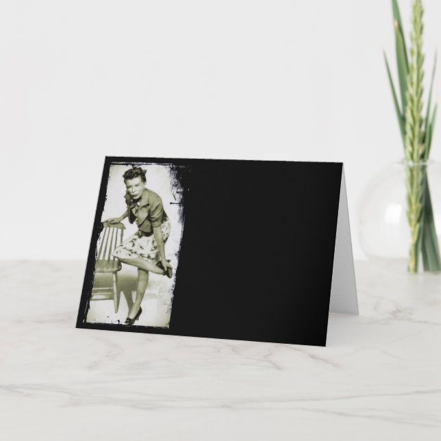 Tarjeta "Oh, mis pies de dolor (Anverso)