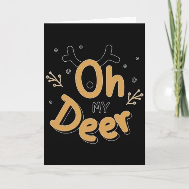 Tarjeta Oh My Deer  (Anverso)