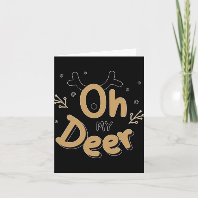 Tarjeta Oh My Deer  (Anverso)
