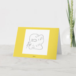 Tarjeta oh ningún (tarjeta de felicitación)