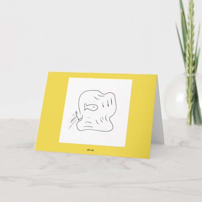 Tarjeta oh ningún (tarjeta de felicitación) (Anverso)