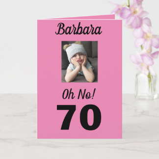 Tarjeta ¡Oh, no! 70.ª celebración del Chica Grumpy gracios