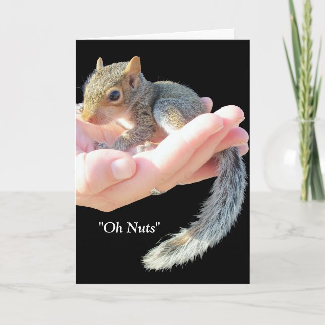 Tarjeta Oh Nueces / Ponte bien pronto (Anverso)