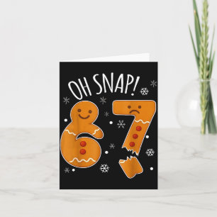 Tarjeta Oh Snap 67 Hombre de Jengibre Adulto Niños Hombres