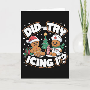 Tarjeta Oh Snap Hombre de Jengibre Galleta ¿Probaste el Gl